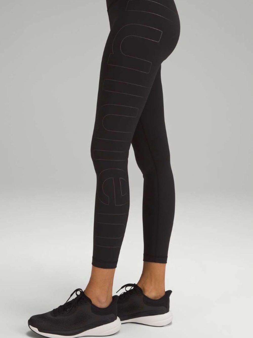 Lululemon Wunder Train High-Rise Tight 25" *Graphic Black / Iridescent Sz 4